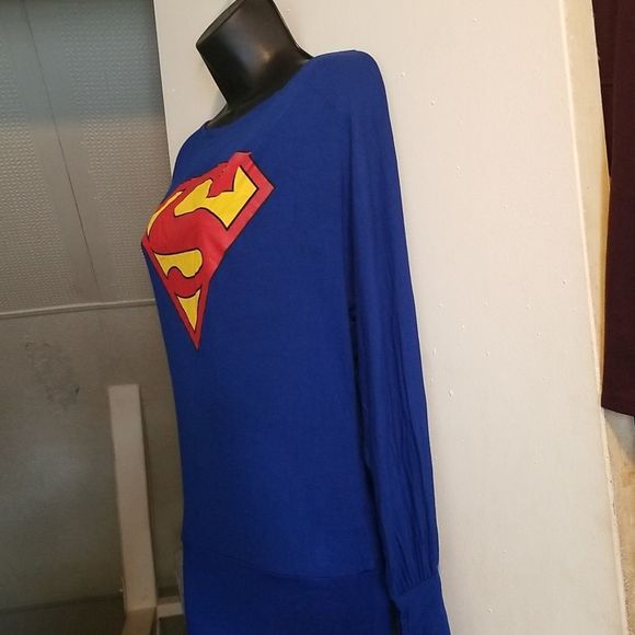 Rare Sophie Superman Boat Neck Doman Long Sleeve Top Sz.Small - Picture 2 of 13